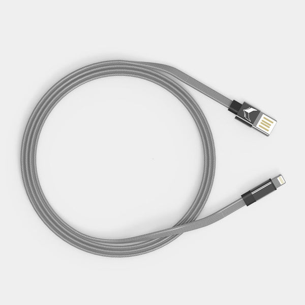 VoxForth's grey 1metre double-sided durable Lightning cable.